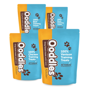 100% Meat Small Chewy Training Treats. Four Available:-  Duck, Beef, Lamb, Turkey
