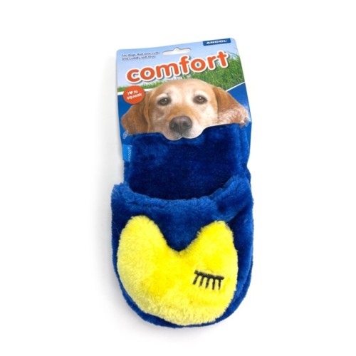 Plush Dog Slipper Toy With Squeaker
