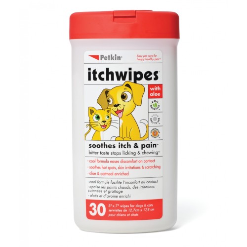 Petkin Itch Stop Wipes 