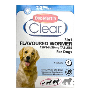 Wormer Flavoured Tablets for Dogs (4 tablets)  